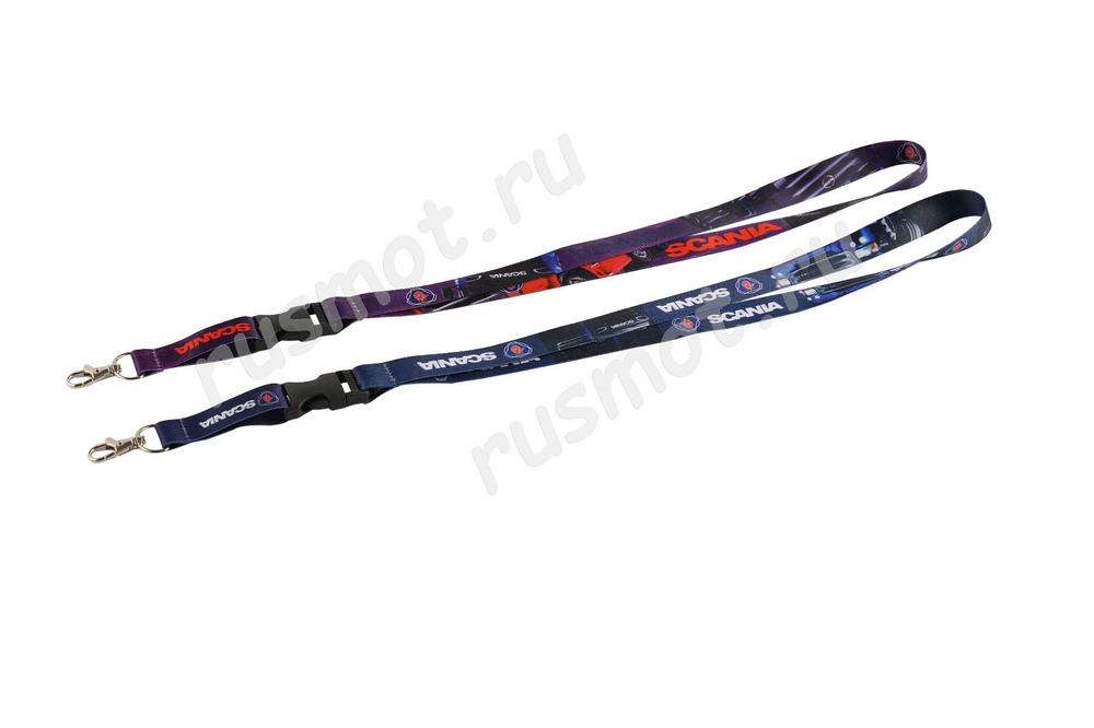 Шнурок на шею с карабином для ключей Польша Scania