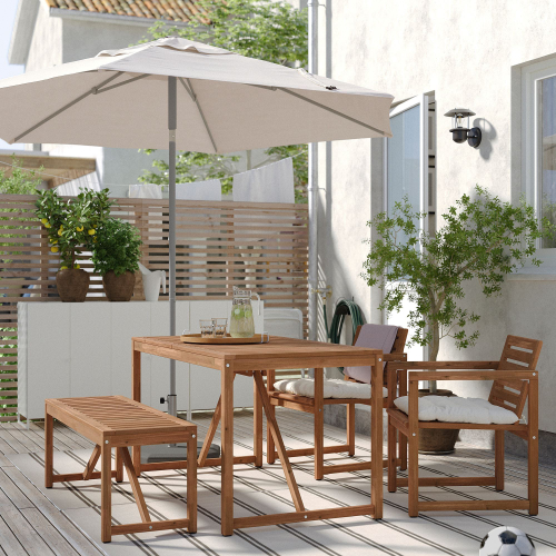 Подушка на стул IKEA KUDDARNA (КУДДАРНА), Бежевый, 50х50 см
