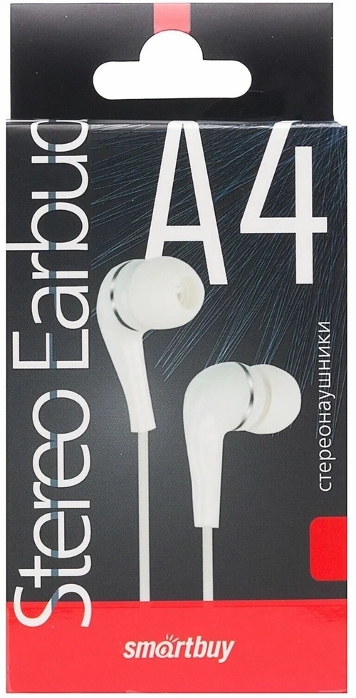 наушники Smartbuy SBE-012K A4 бел.