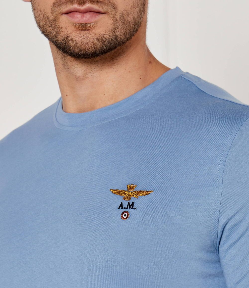 Футболка Aeronautica Militare - голубой(TS1580J372)
