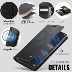 Чехол-кошелек CaseMe 2 in 1 MagSafe Samsung Galaxy S23 Ultra