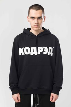 Худи Base Hoodie Wide Summer Лого ТМ Антрацит/Белый принт КОДРЭД