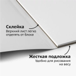 Альбом для акварели БОЛЬШОЙ, А3, ЗЕРНО, белая бумага, 12 л., 230 г/м2, склейка, BRAUBERG ART "CLASSI