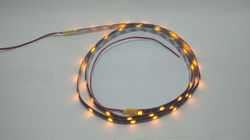 Гибкая светодиодная полоса DC 12V, 120 см (Желтый)