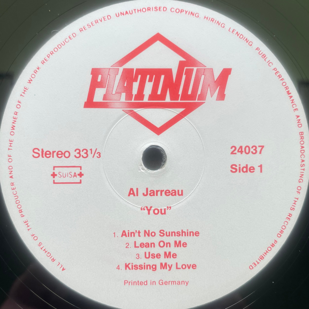 Al Jarreau ‎– You (Швейцария 1985г.)