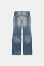 Джинсы TRF с низкой талией и широкими брючинами - ZARA