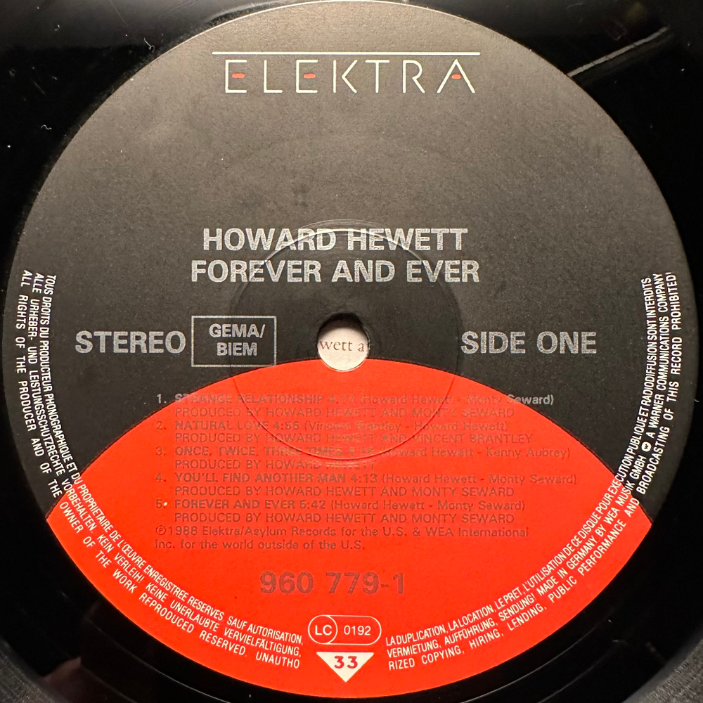 Howard Hewett - Forever And Ever (Германия 1988г.)