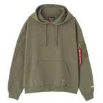 Толстовка Alpha Industries Utility Pocket Hoodie Relaxed Fit OG-107 Green (Зеленая)