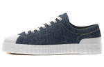 HERMES Cross Denim Low top Stylish Skateboarding Shoes Men"s Blue