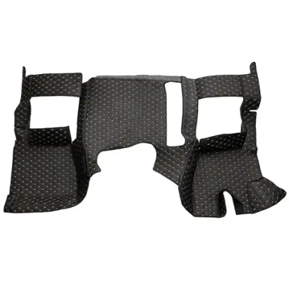 Ковры 3D SHACMAN X3000 рестайлинг (экокожа, черный, бежевая строчка)