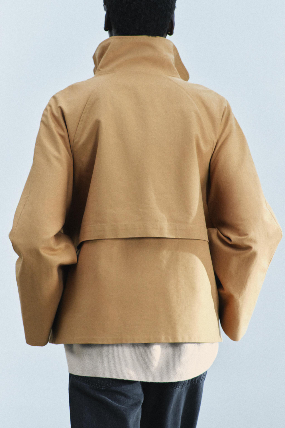 ТРЕНЧ С КОНТРАСТНЫМ ВОРОТНИКОМ — ZW COLLECTION — ZARA