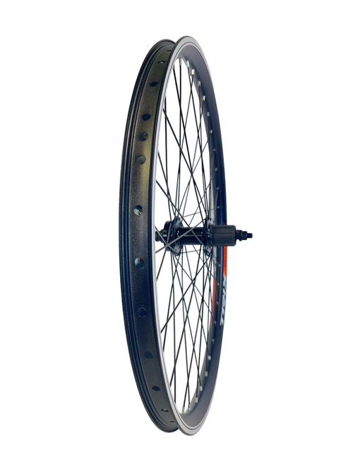Колесо заднее 26" TRIX двойной обод черный, ДИСК касс. 8-10 ск. гайка черный