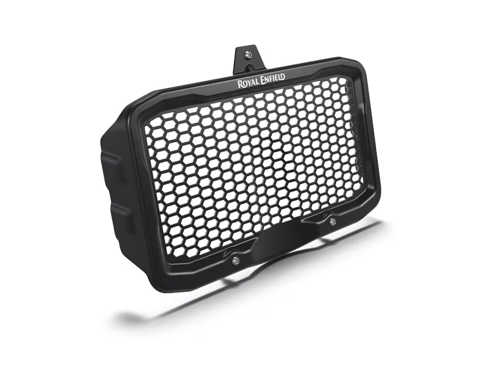 Алюминиевая защита радиатора Royal Enfield Radiator Guard Black Himalayan 450 Guerrilla 450, KXA00493