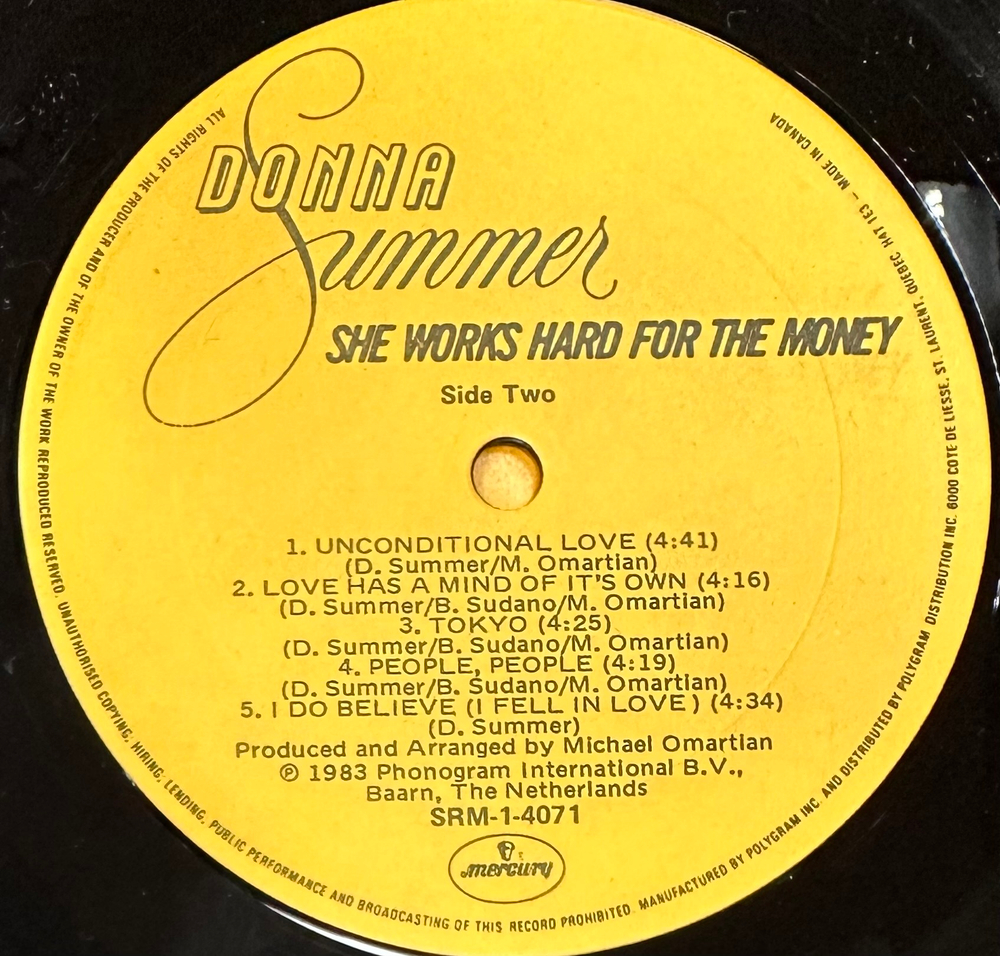 Donna Summer - She Works Hard For The Money (Канада 1983г.)