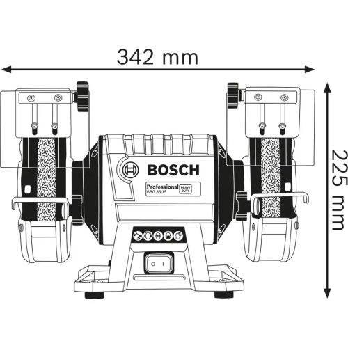Точило с двумя шлифкругами GBG 60-20 Professional BOSCH 060127A300