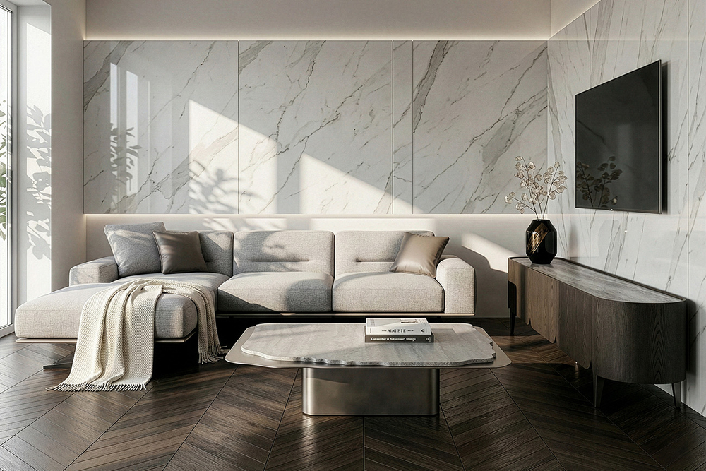 Стол журнальный Травертин (Travertine) 120x120x29см Garda Decor