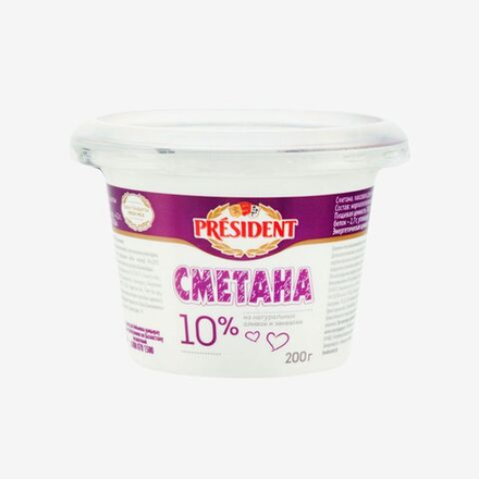 Сметана Food Master 10% 200 гр