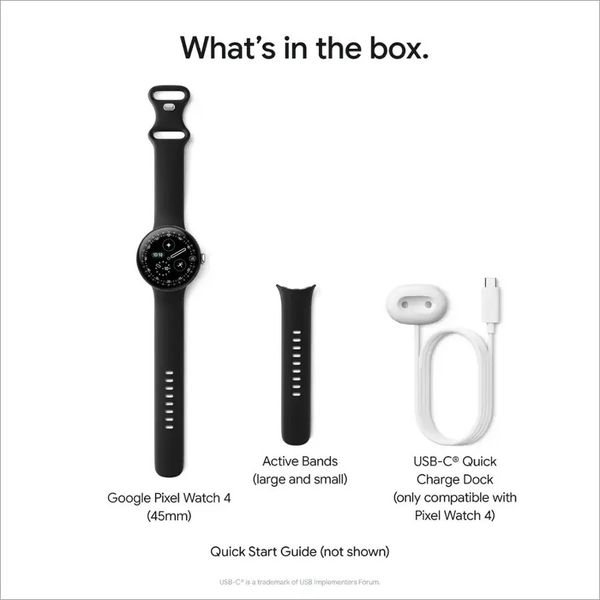 Умные часы Google Pixel Watch 4 41mm Wi-Fi + LTE (Matte Black/Obsidian)