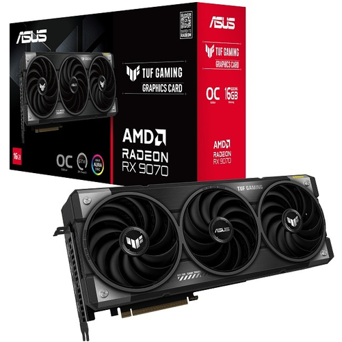 Видеокарта ASUS Radeon RX 9070 TUF GAMING OC 16GB (TUF-RX9070-O16G-GAMING), (90YV0LI0-M0NA00)