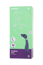 Многофункциональный стимулятор для пар Satisfyer Partner Multifun 3 синий 23,5 см (блистер)