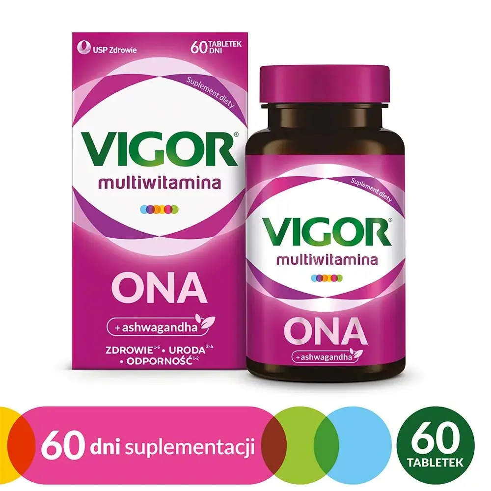 Мультивитаминная пищевая добавка Vigor Multivitamin ONA, 60 таблеток