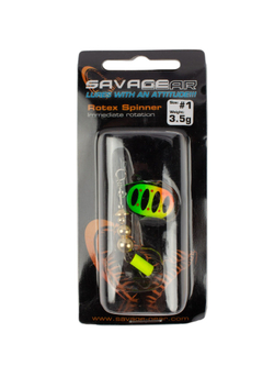 Блесна вращающаяся Savage Gear Rotex Spinner №1 цвет 05 вес 3,5 г для ловли окуня, голавля, язя, жереха и щуки