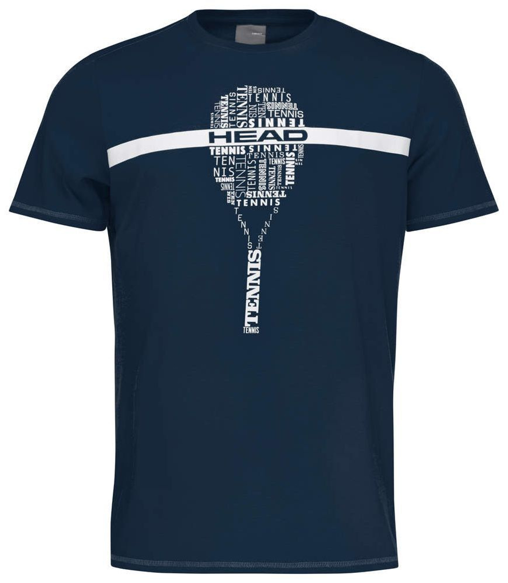 Футболка для мальчика теннисная Head TYPO JR - dark blue