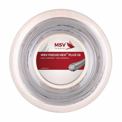 Теннисные струны MSV Focus Hex Plus 38 (200 m) - white