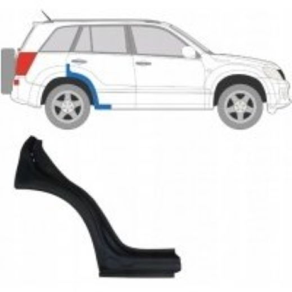 Арка левая Suzuki Grand Vitara 2005-2016 (Polcar)