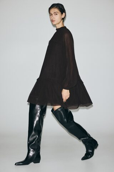 Плиссированное платье из джерси - H&M