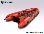Лодка надувная моторная solar-470 strela jet tunnel
