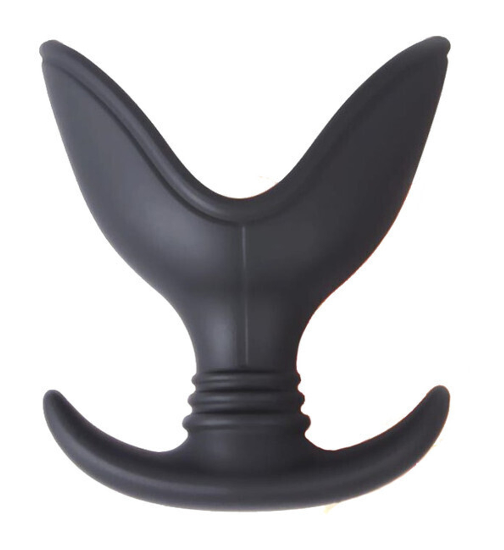 Анальный расширитель силиконовый без вибрации Onjoy Silicone Collection (Цвет: черный)