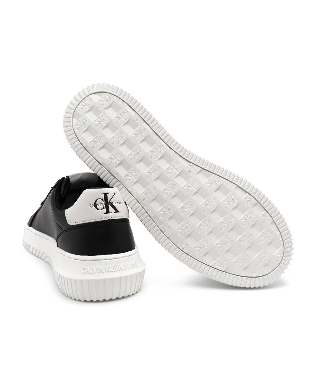 Skórzane кроссовки CHUNKY CUPSOLE MONOLOGO CALVIN KLEIN JEANS - черный(YM0YM00681)