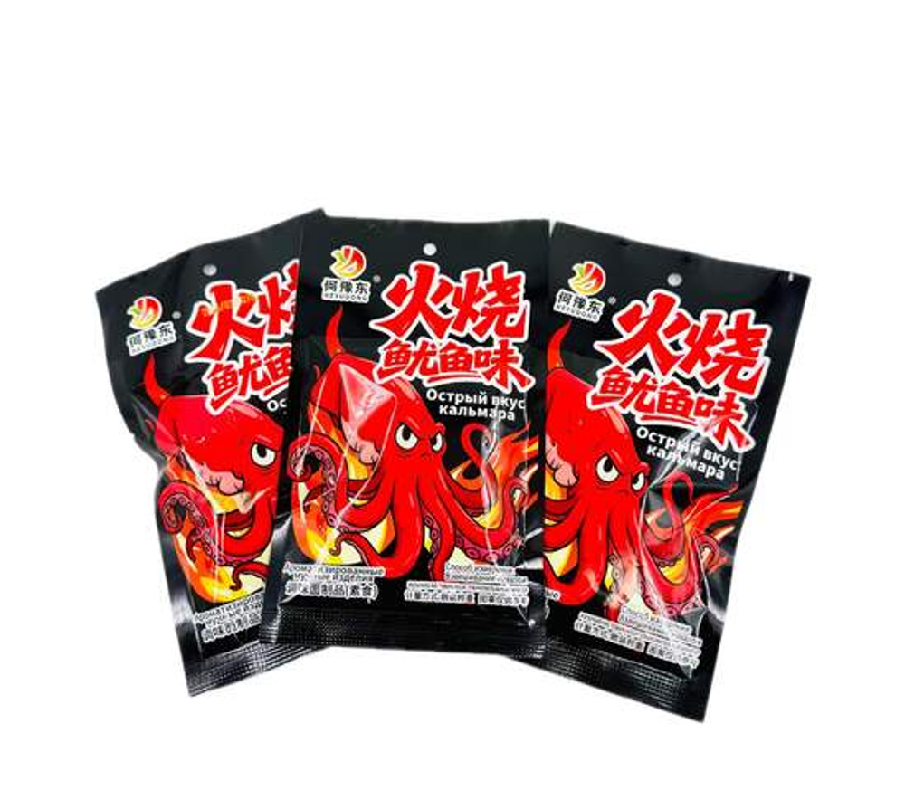 Соевый снек «Heyudong» со вкусом кальмара, блок