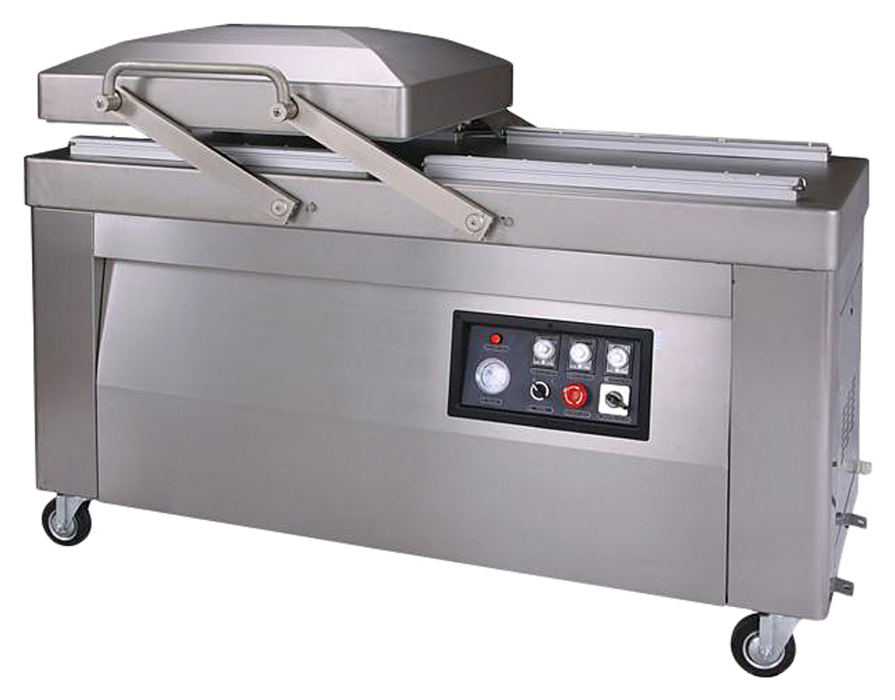 Упаковщик вакуумный Hualian HVC-610S/2A-G (DZQ-610/2SA) 220В с опцией газонаполнения (нерж. сталь)