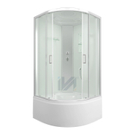 Душевая кабина IVA SC90CM 900*900*2150 высокий поддон, светлое стекло