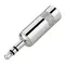 ST231L Разъем кабельный «стерео» 1/8” (3,5 мм.) jack, корпус хром, под кабель 2-6мм