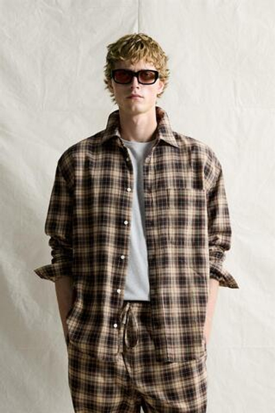 РУБАШКА RELAXED FIT В КЛЕТКУ — ZARA · 1105/872