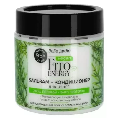B.J. Fito Energia Vegan Бальзам+кондиционер для волос ХВОЩ ПОЛЕВОЙ+ФИТО ПРОТЕИНЫ 450мл*16
