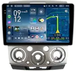 Магнитола для Ford Ranger 2, Mazda BT-50 2007-2011 (рамка серебро) - Teyes CC4-PRO монитор 9.5" 2K QLED на Android 13, Быстрейшая, Snapdragon 778G, ИИ, CarPlay, DSP, 4G SIM-слот