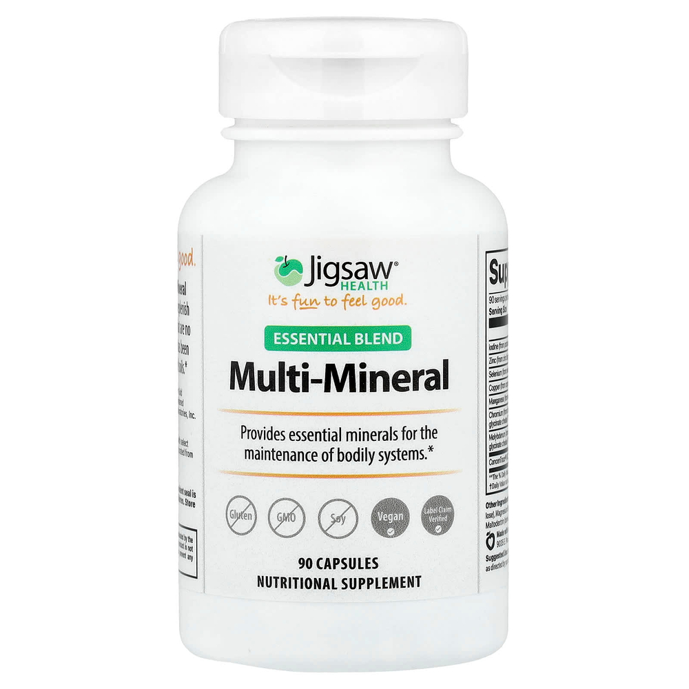 Jigsaw Health, Essential Blend, мультиминеральное средство, 90 капсул