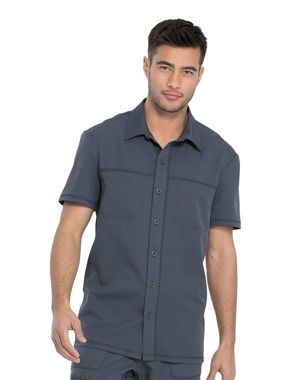 Топ медицинский мужской Dickies Dynamix DK820, серый, S
