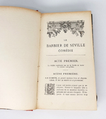 "Barbier de Seville (Севильский цирюльник)". Beaumarchais (Бомарше). 1878г. - антикварное издание