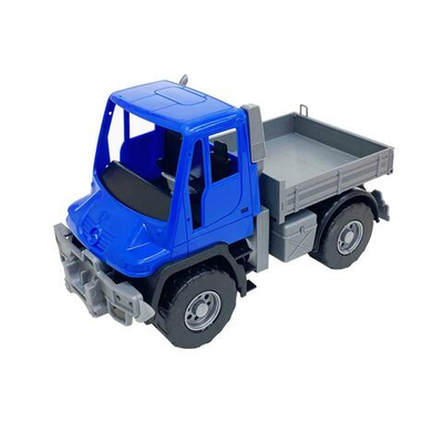Самосвал бортовой "Мерседес Unimog U 500" 17.5см синий (Лена)