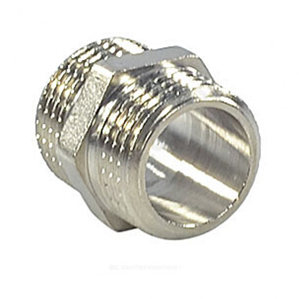 Ниппель латунь никель Ду 20 (3/4") НР VALFEX VF.582.N.034