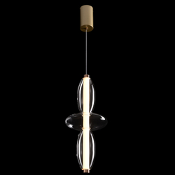 Светильник подвесной Crystal Lux QUASAR SP14W LED TRANSPARENT