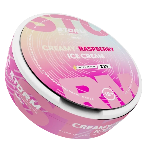 STORM BY ШОК CREAMY-RASPBERRY ICE CREAM (220 МГ) - СЛИВОЧНО-МАЛИНОВОЕ МОРОЖЕНОЕ