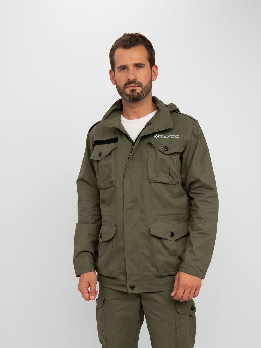 Костюм летний Крафт ткань Cotton цвет Хаки