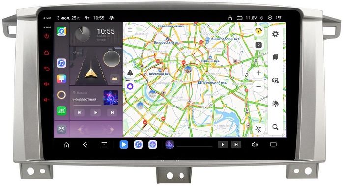 Магнитола для Toyota Land Cruiser 105 1998-2007 - Kuberg OL-9681 QLed, Android 13, Быстрейшая, CarPlay, SIM-слот