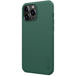 Усиленный защитный чехол зеленого цвета от Nillkin для iPhone 13 Pro, серия Super Frosted Shield Pro, двухкомпонентный